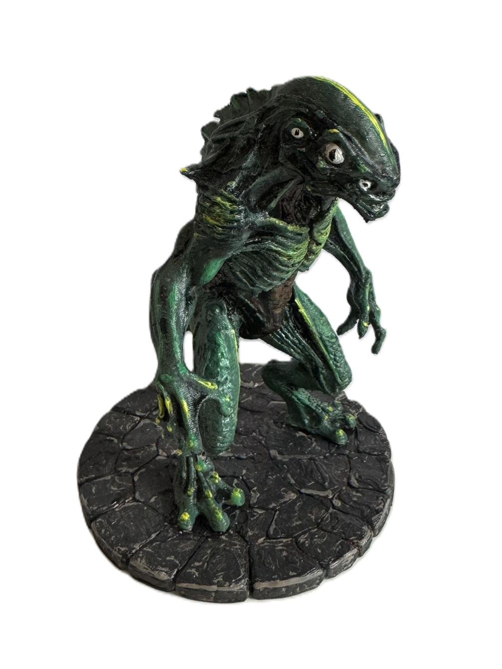 Painted alien figurine